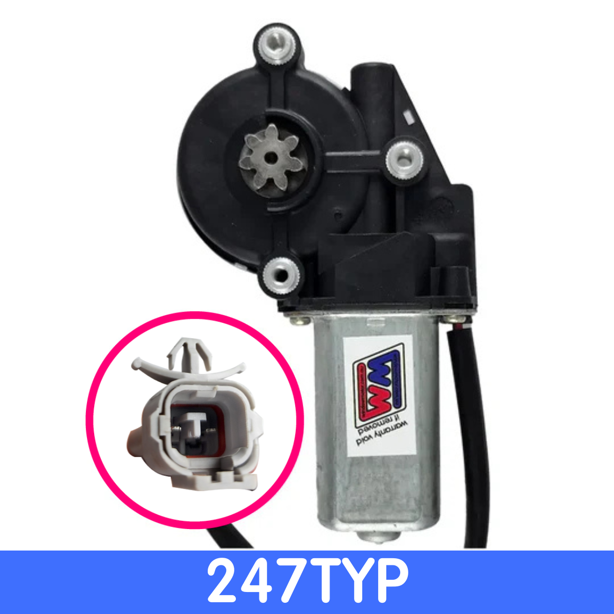 24 volt window motor to fit 70 Series Toyota LandCruiser - LEFT REAR