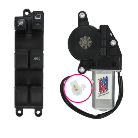 window motor and Genuine Master Switch combo to fit 2002-2008 Subaru SG Forester - RIGHT FRONT