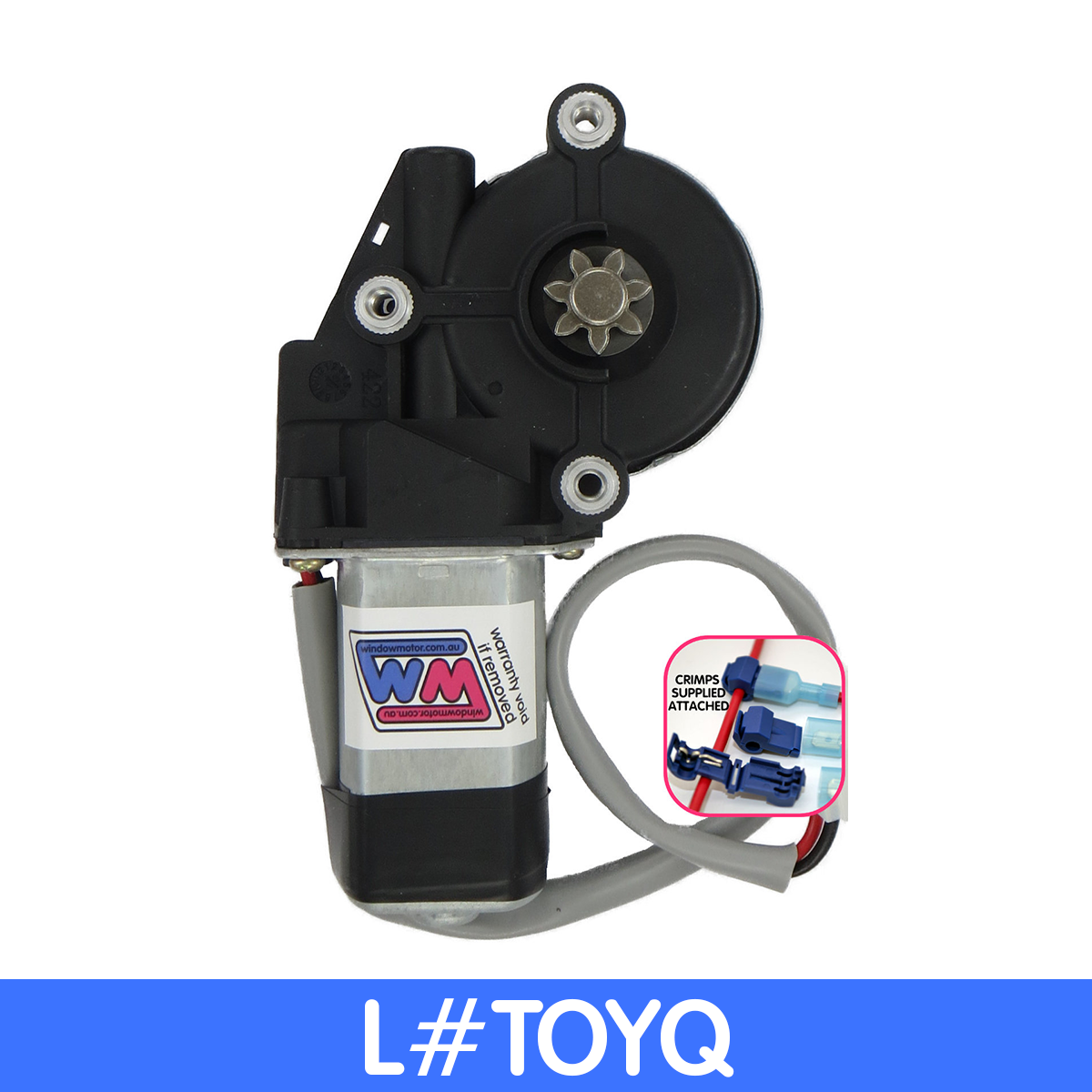 q Style window motor to fit Late Toyota NO PLUG