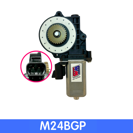 24 Volt window motor to fit Caterpillar MT44  - RIGHT FRONT