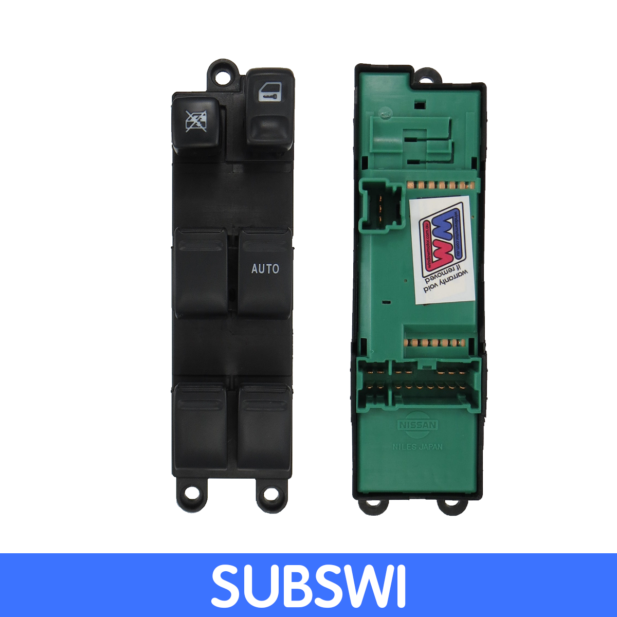 window motor and Genuine Master Switch combo to fit 2002-2008 Subaru SG Forester - RIGHT REAR