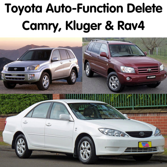 Toyota Auto-Function Delete - Camry, Kluger & Rav4