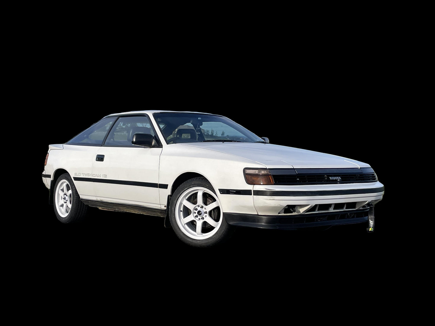 white 1988 Toyota Celica