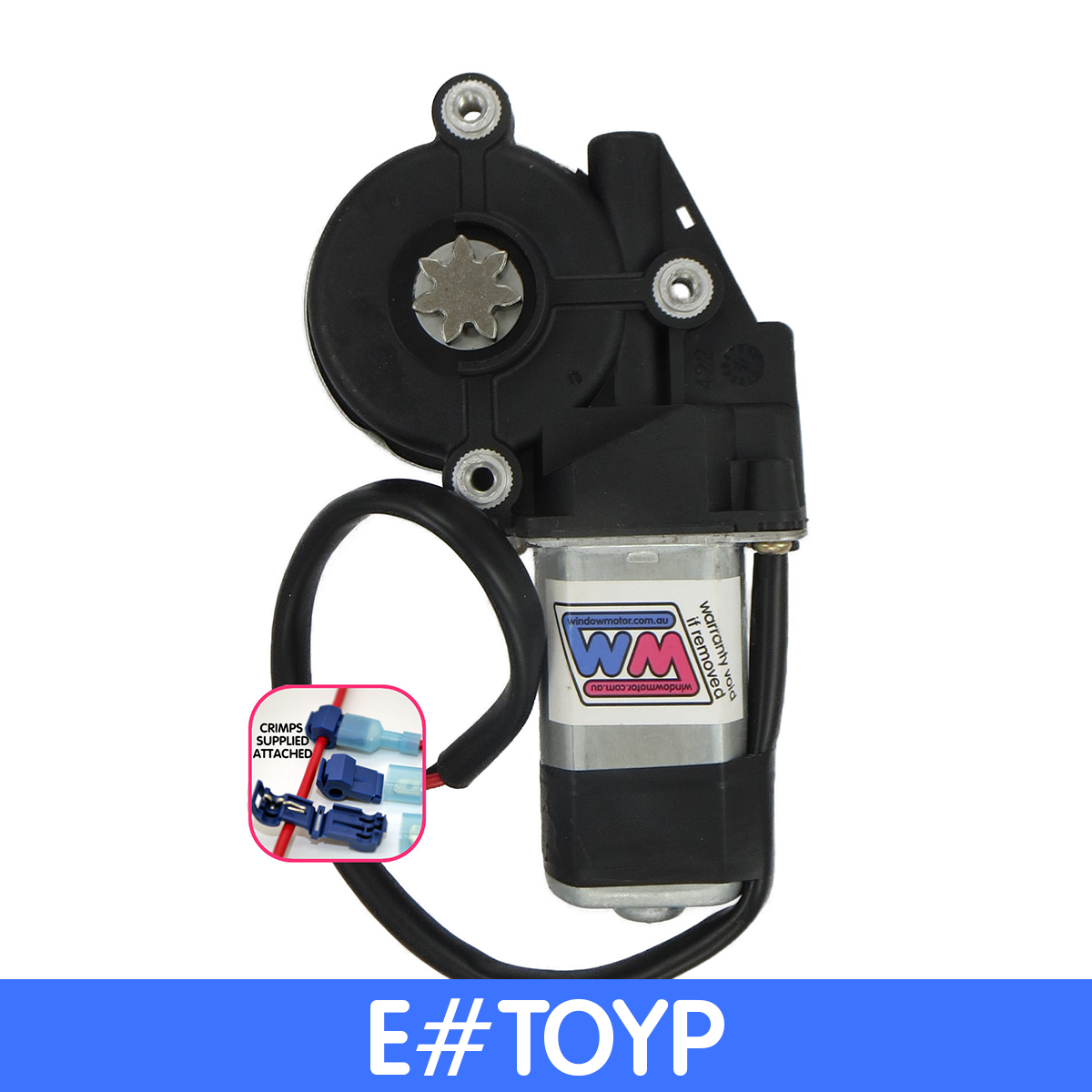 7-Tooth p Style window motor to fit Early Toyota  NO PLUG