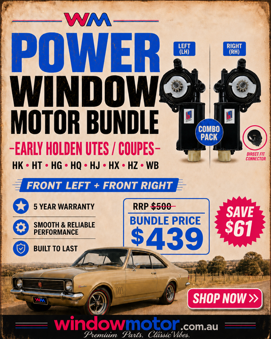 2 Door Power Window Motor Bundle (Front Left / Front Right)