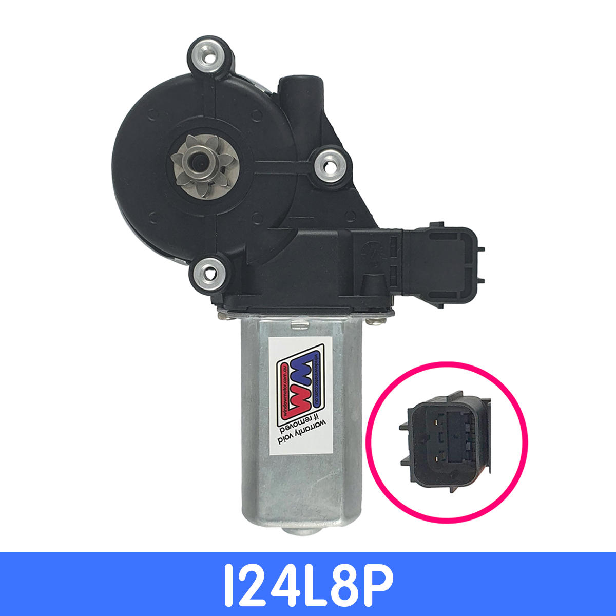 24 Volt window motor to fit 2006-2022 Isuzu N Series Trucks - LEFT FRONT