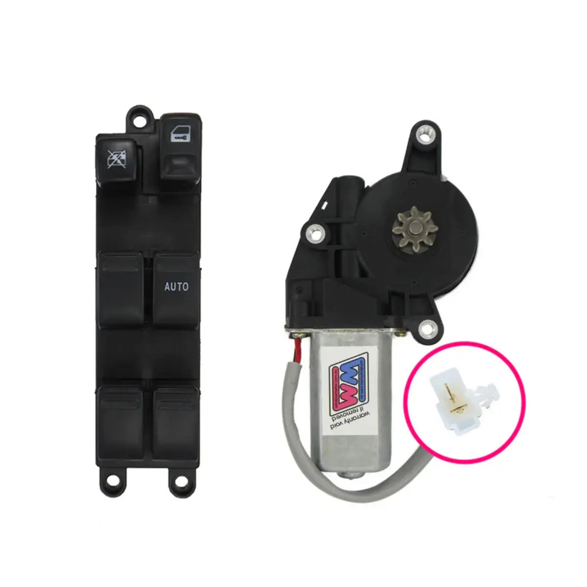 window motor and Genuine Subaru master switch combo to fit 2001-2007 GD, GG Subaru Impreza/WRX