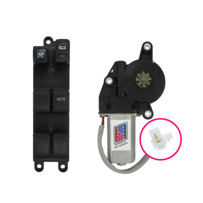 window motor and Genuine Subaru master switch combo to fit 2001-2007 GD, GG Subaru Impreza/WRX - RIGHT FRONT